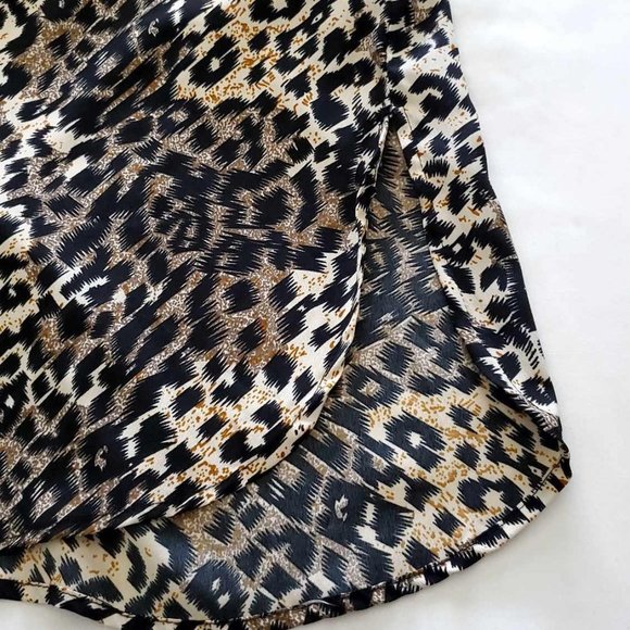 NWOT MPH Collection Women's Off The Shoulder Animal Print Midi Dress - Picture 3 of 14
